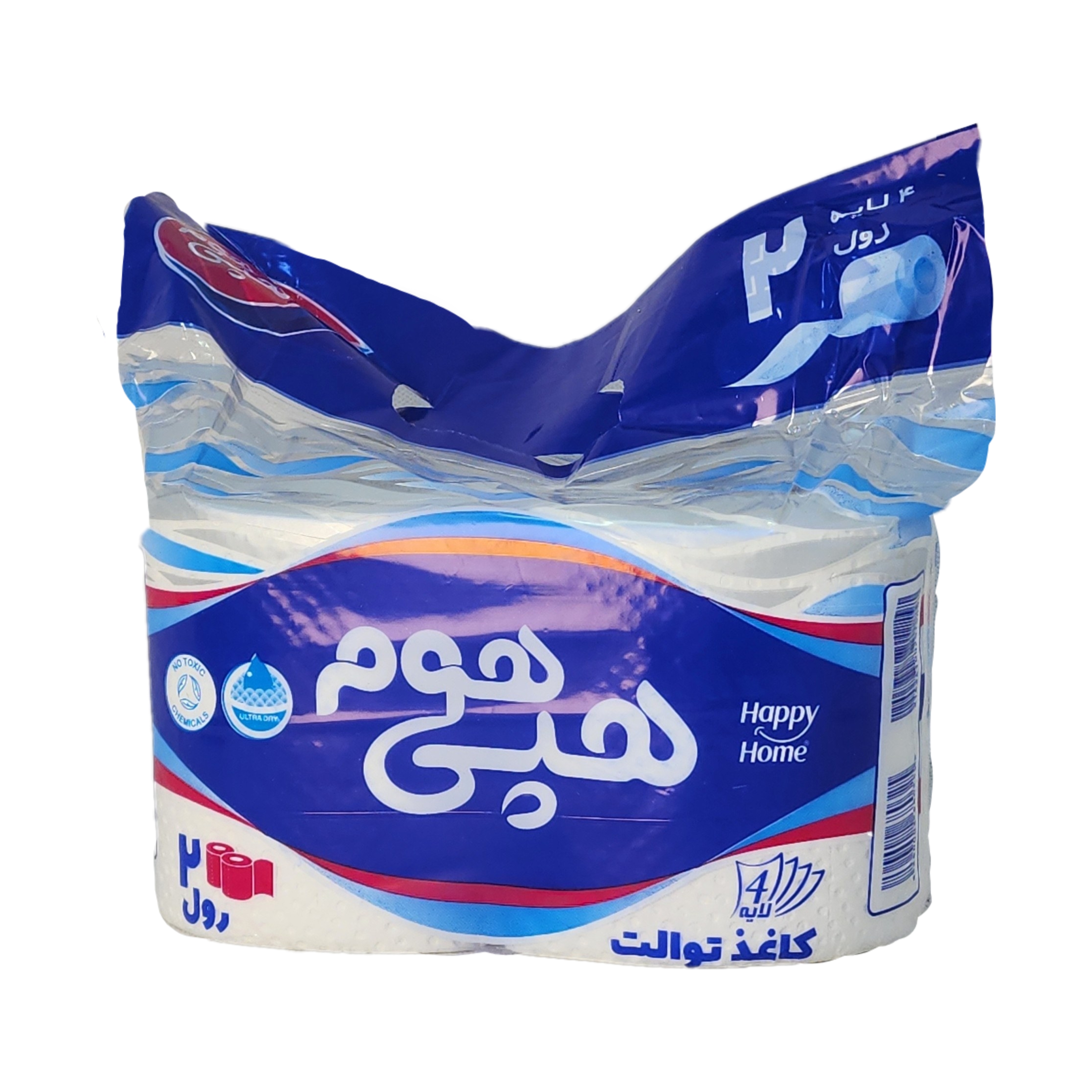 دستمال توالت 2 قلو هپی هوم 4 لایه
